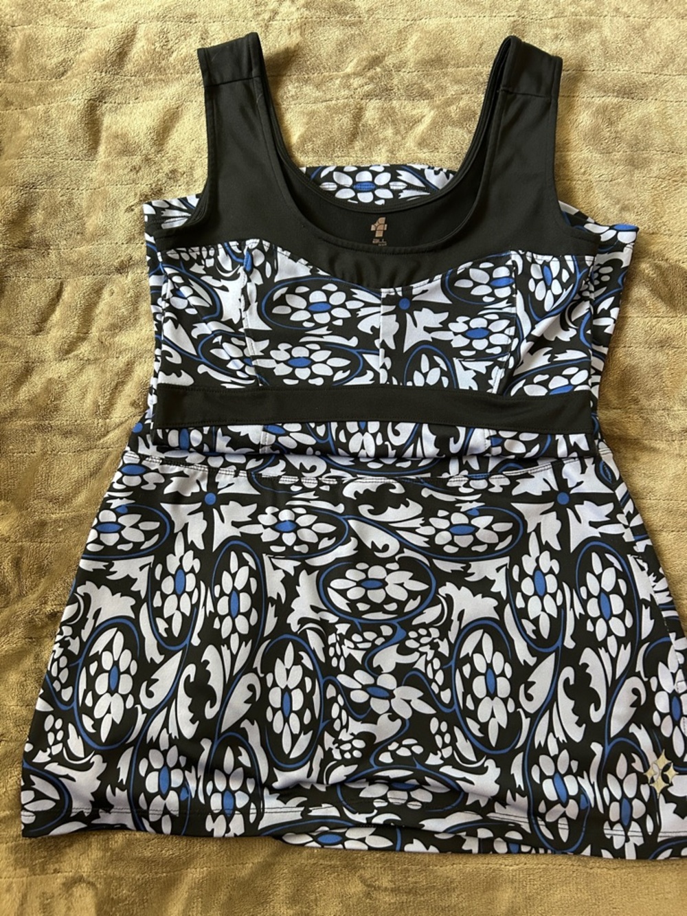 Black/violet Patterned Tennis Set - Picture 5 of 5
